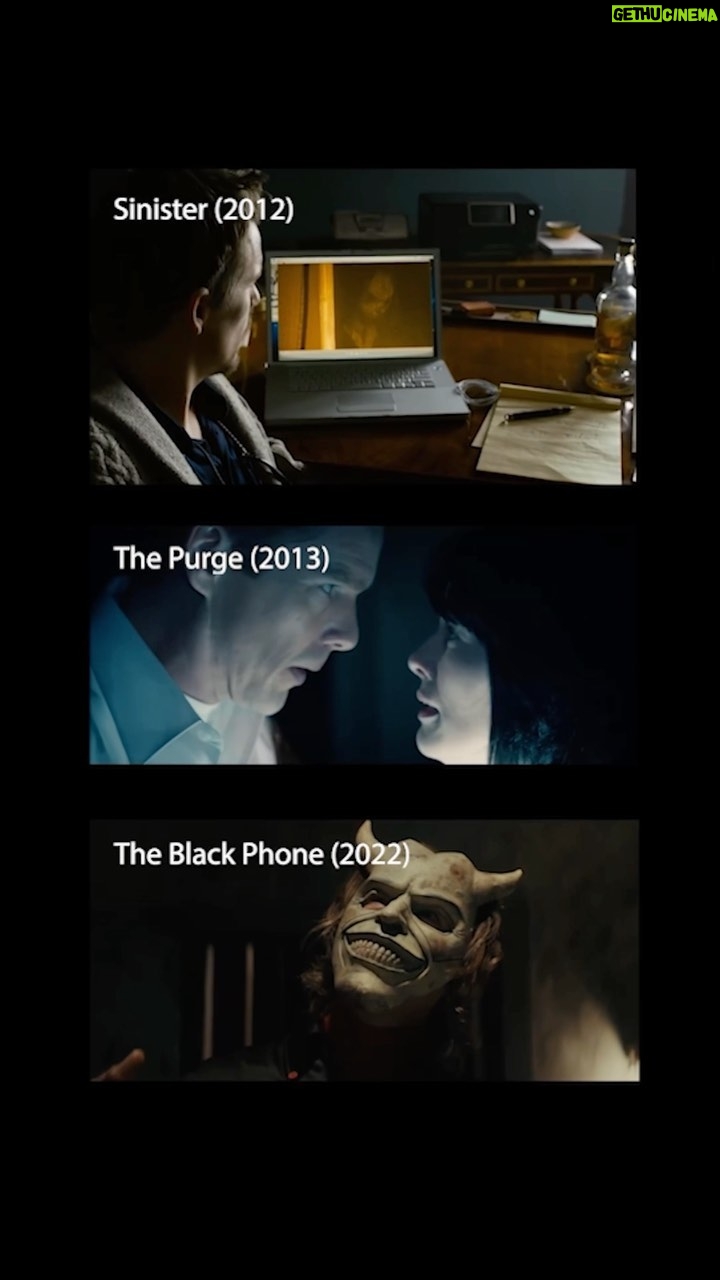 Ethan Hawke Instagram - Sinister is 10 today and marks my first go in the horror genre, which is all thanks to Scott Derrickson, my friend Jason Blum and the team at @Blumhouse.