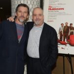 Ethan Hawke Instagram - My friend Paul Giamatti is brilliant in THE HOLDOVERS and we had a ball talking about the film. If you haven’t seen him in @theholdoversfilm yet, you must!