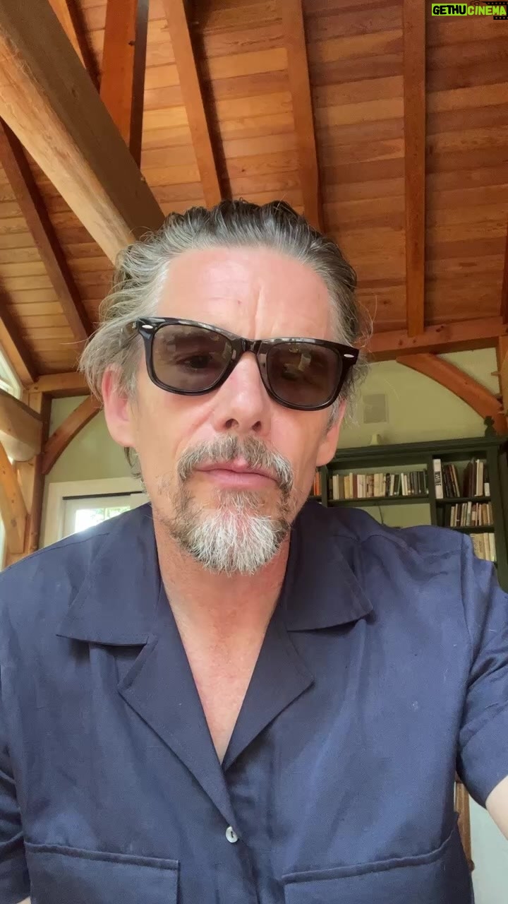 Ethan Hawke Instagram - My daughter Maya interviewing me about #thelastmoviestars @maya_hawke