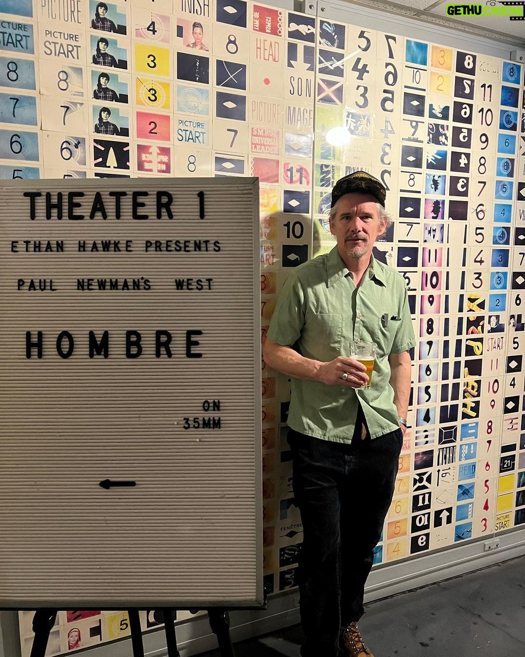 Ethan Hawke Instagram - Thanks to all who came out to the theater to see Paul Newman’s Westerns last weekend and especially @austinfilm for hosting! always a pleasure to be back home in Austin, TX.
