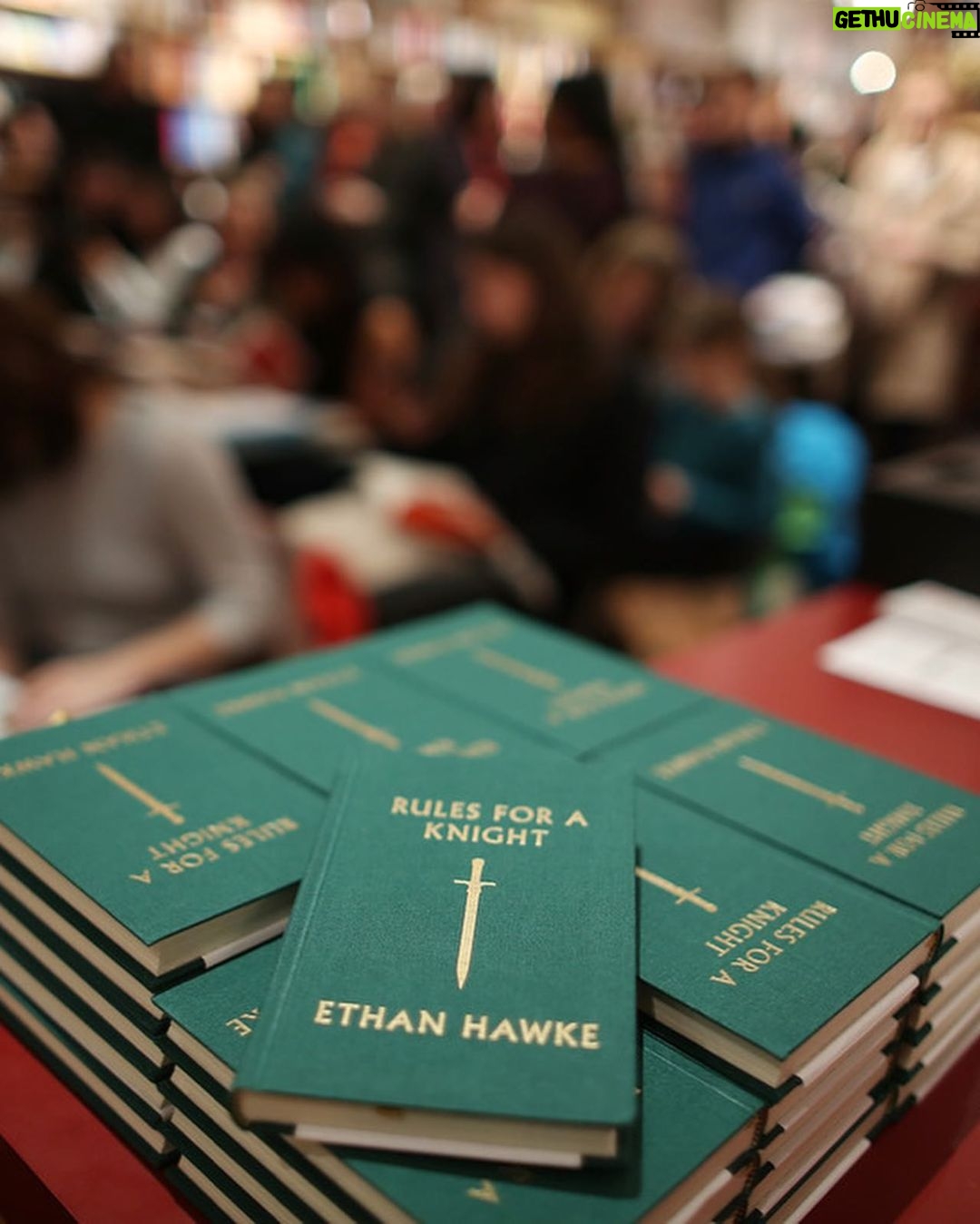 Ethan Hawke Instagram - Rules for a Knight was released on this day in 2015. What started as a personal Christmas gift to my children has resulted in a book that's been shared all around the world. I love seeing you read it in so many languages!