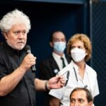 Ethan Hawke Instagram - Never woulda thought I'd get to show our film Blaze at the magical institution that is Cine Doré with the maestro Pedro Almodóvar at my side. Muchas gracias a todos! Ustedes son increíbles! 🇪🇸