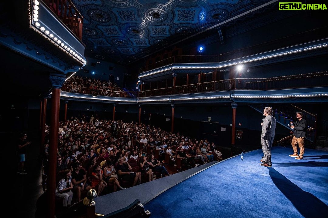 Ethan Hawke Instagram - Never woulda thought I'd get to show our film Blaze at the magical institution that is Cine Doré with the maestro Pedro Almodóvar at my side. Muchas gracias a todos! Ustedes son increíbles! 🇪🇸
