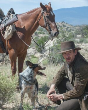 Ethan Hawke Instagram - Two of my all-time favorite scene partners: Jed and Jumpy. #WhiteFang #InTheValleyOfViolence #NationalDogDay