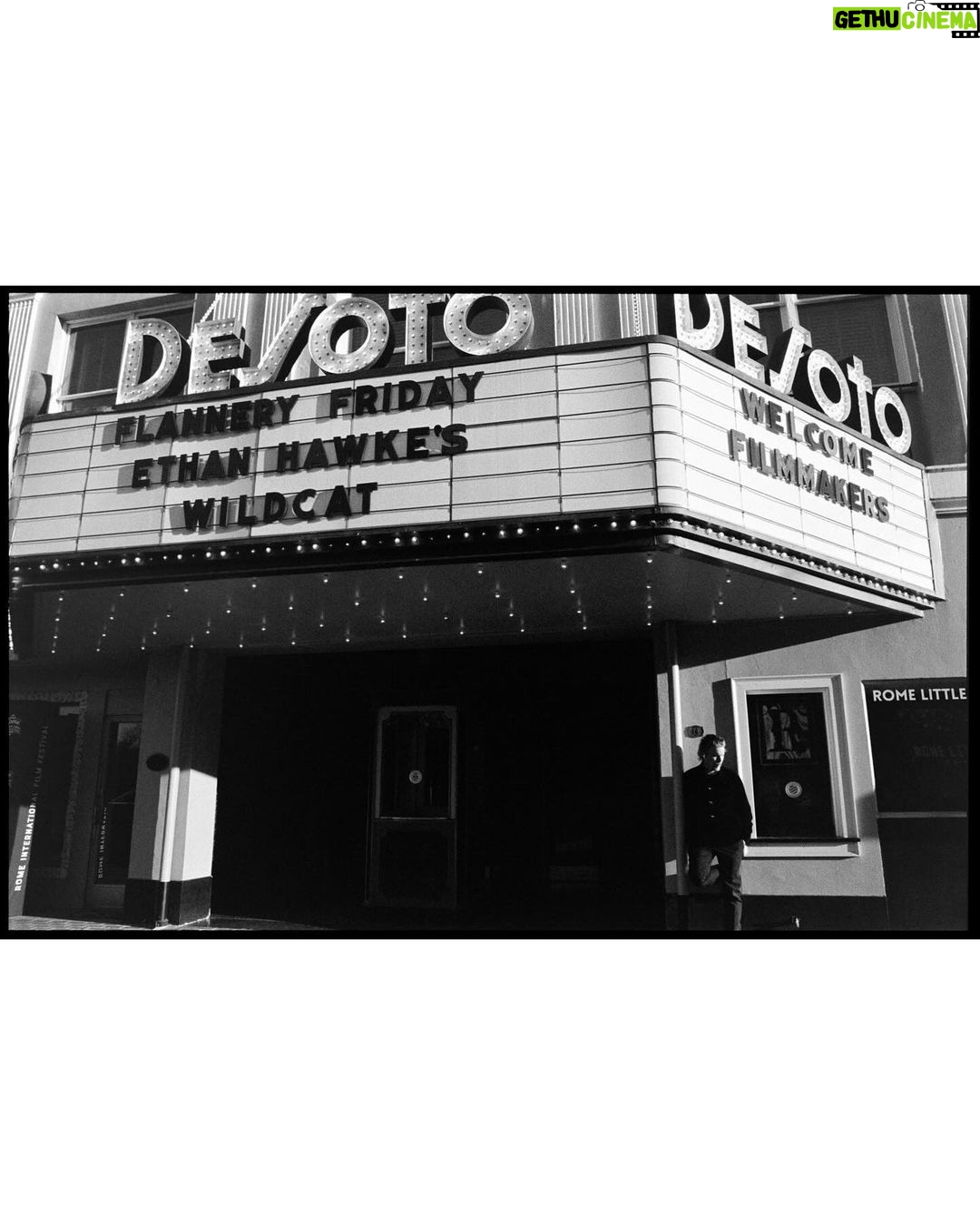 Ethan Hawke Instagram - We had a grand ol' time screening WILDCAT at @romefilm Festival in Georgia. Sharing our film in Flannery O’Connor’s home state was a special experience, and thank you for embracing it so warmly. Rome, Georgia