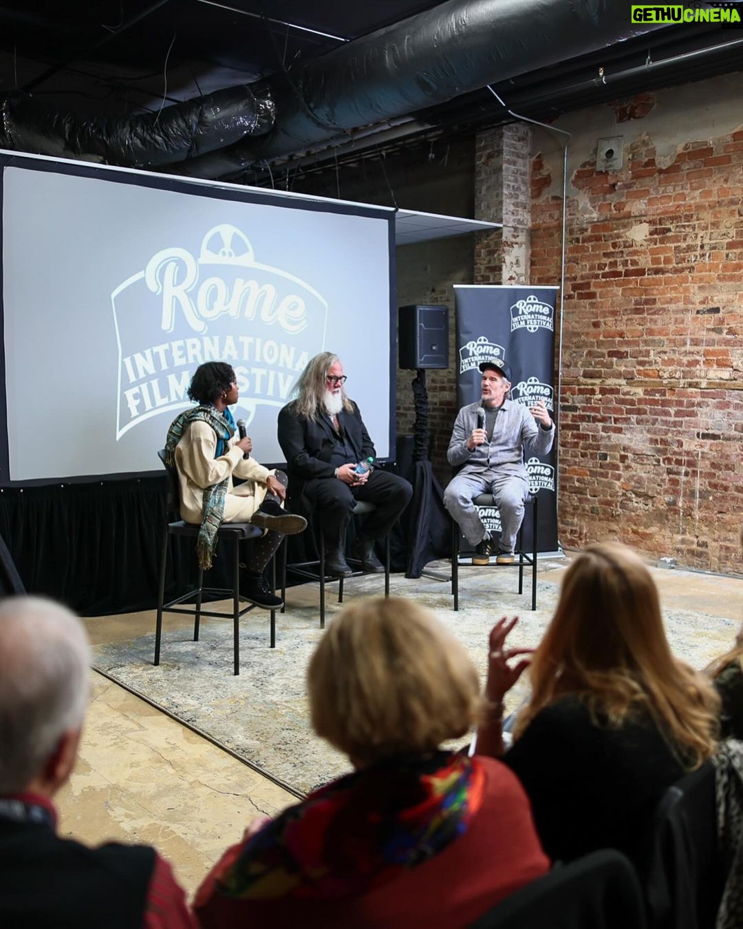 Ethan Hawke Instagram - We had a grand ol' time screening WILDCAT at @romefilm Festival in Georgia. Sharing our film in Flannery O’Connor’s home state was a special experience, and thank you for embracing it so warmly. Rome, Georgia