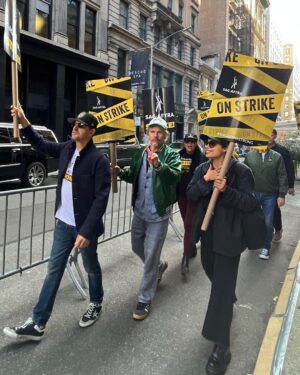 Ethan Hawke Instagram - The longer this goes on, the reason for solidarity and our cause is even more important. 

Picketed yesterday alongside my fellow actors, and for the betterment of our industry as a whole. There are so many individuals who contribute to making film and TV — and I look forward to making art together again. 
#SAGAftraStrong