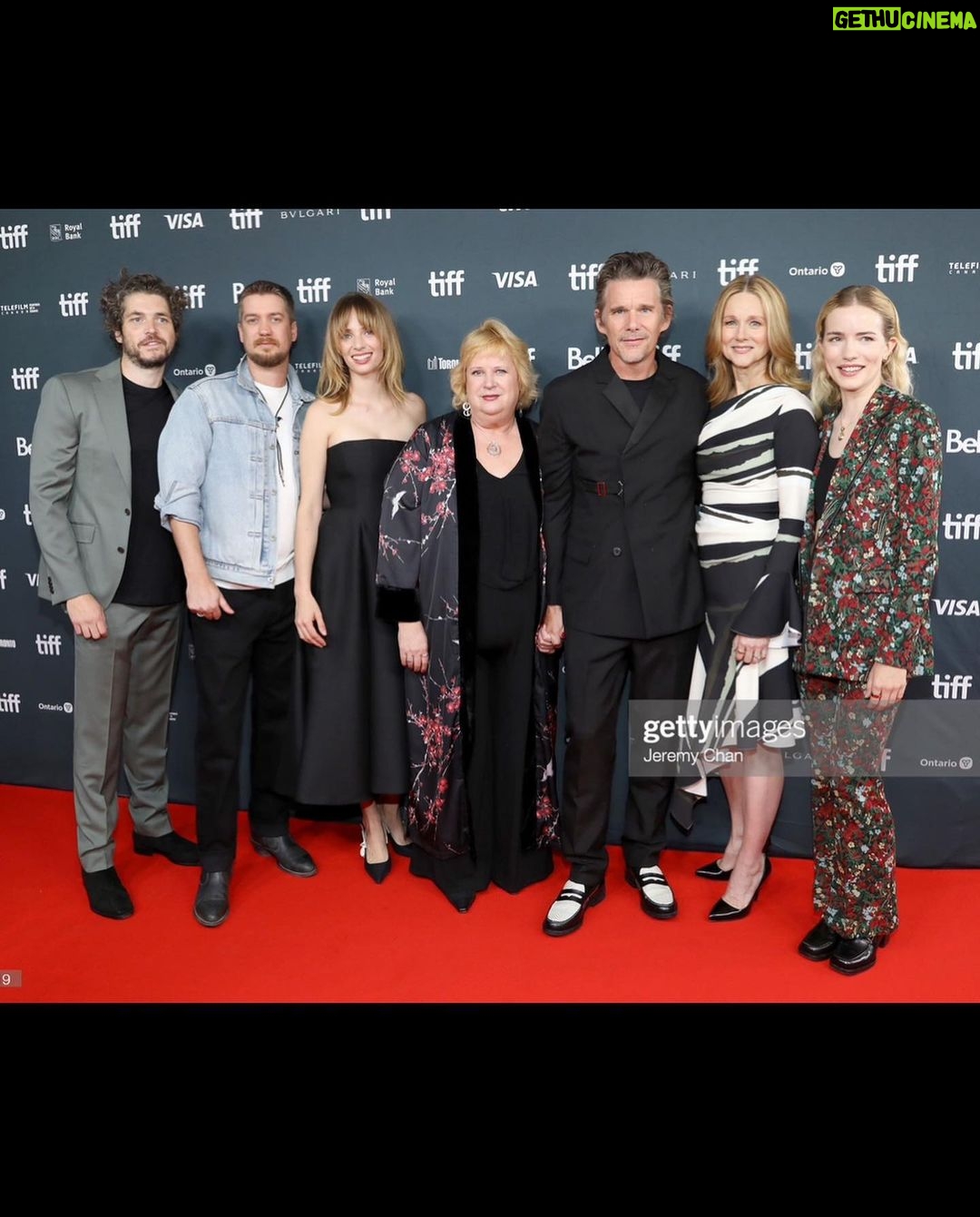 Ethan Hawke Instagram - WILDCAT takes Toronto. Great time with so many wonderful friends and family at #TIFF sharing our film. I got the opportunity to see Richard Linklater’s HIT MAN and (while it sadly doesn’t include me) it’s one of his greatest films… So yes, the ten hour bus trip was worth it.
