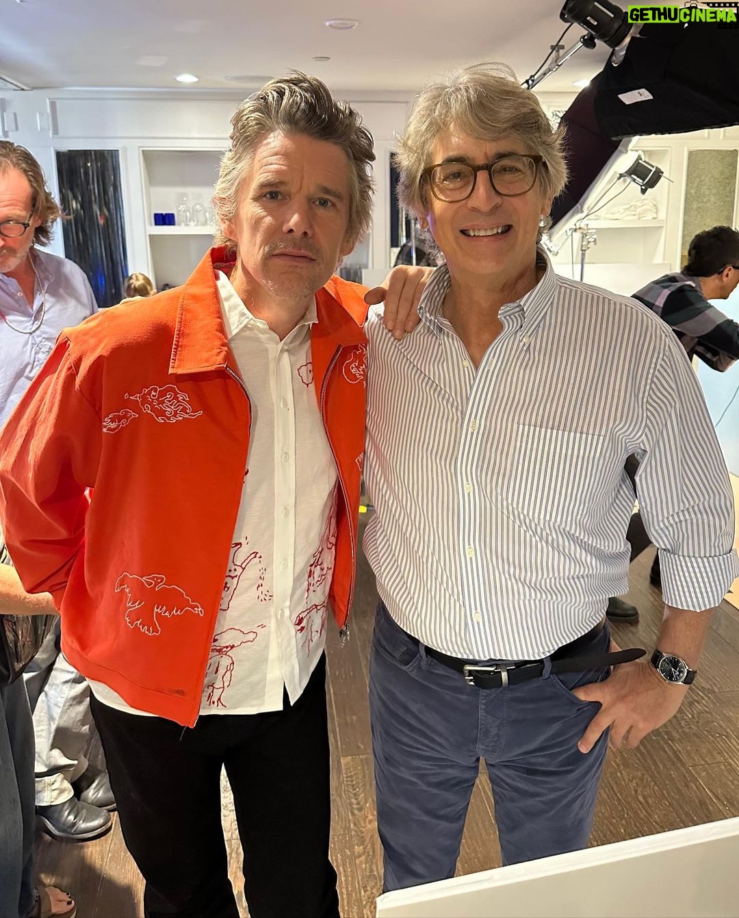 Ethan Hawke Instagram - WILDCAT takes Toronto. Great time with so many wonderful friends and family at #TIFF sharing our film. I got the opportunity to see Richard Linklater’s HIT MAN and (while it sadly doesn’t include me) it’s one of his greatest films… So yes, the ten hour bus trip was worth it.
