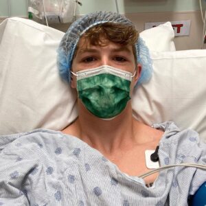Ethan Wacker Instagram - Deja Vu- got some of the screws removed from my leg today. Great feeling to get some hardware out and take another step towards 100%