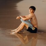 Ethan Wacker Instagram – When in Hawaii, you kinda have to surf 🏄🏼‍♂️. Don’t let these pics fool you tho, I’m so bad at it 😭😂 Honolulu, Hawaii