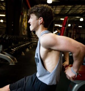 Ethan Wacker Instagram - A lot of people have been asking me for my workout routine. This is my chest workout. KEEP IN MIND I AM NOT A TRAINED PROFESSIONAL!! I am just someone who works out a lot and this is what works for me: •Start with 5-10 mins of stretching
•Flat Bench Press: 5 sets 8-10 reps per set. 2 sets of pause reps at the end with reduced weight, 8-10 reps per set.
•Incline Dumbbell Bench Press: 5 sets, 10-12 reps per set
•Chest Flys: 5 sets, 10-12 reps per set
•Chest Press Machine: 3 sets, 10-15 reps per set
•Dips: 3 sets, to failure each set
•Cable Flys: 3 sets, 8-10 reps per set.

Lmk in the comments if you want to see the workouts I do for back and biceps, shoulders, and abs. I’ll get back to doing legs soon, still got about a month or so until I can start using my leg in workouts.