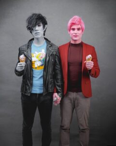 Eugene Lee Yang Instagram - 🍬 GUMLEE 🦇 #halloween #fionnaandcake #adventuretime #eugenoween Photos by @jdrenes Makeup & Hair by @ariannachayleneblean