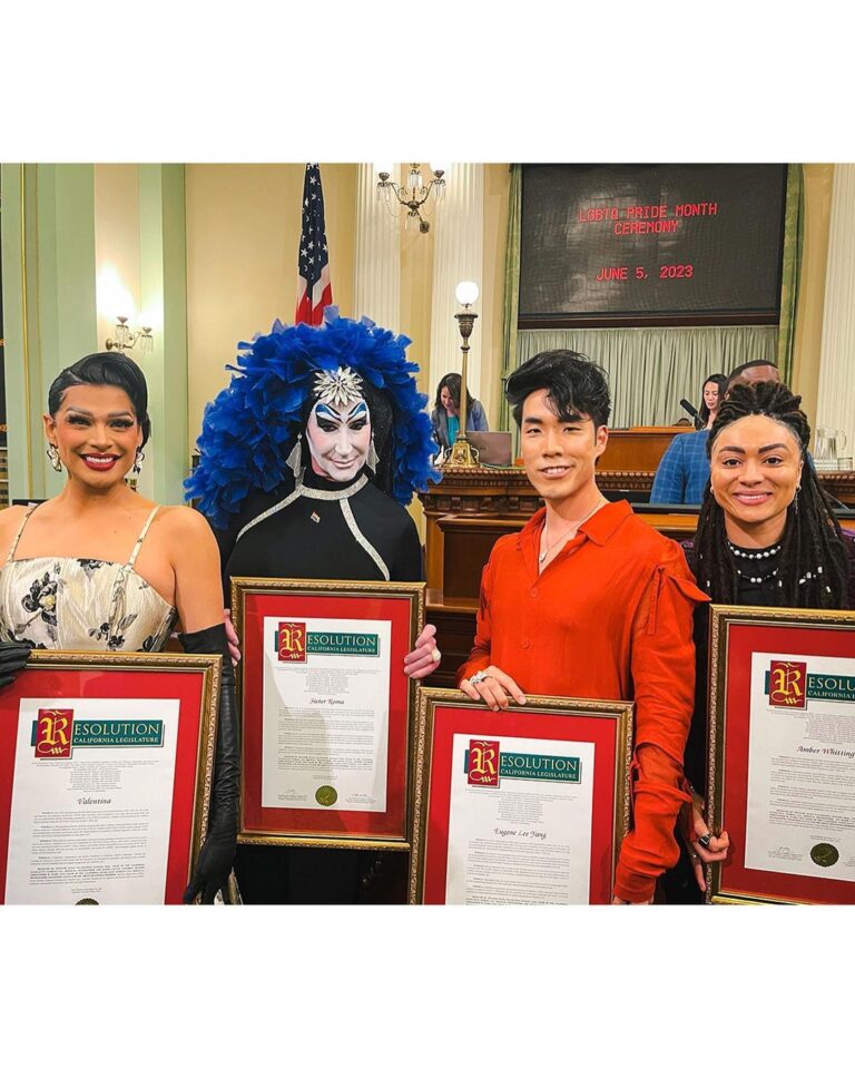 Eugene Lee Yang Instagram - I’m overjoyed to have been honored by the @calgbt Caucus at the CA State Legislature for Pride alongside some incredible LGBTQ+ leaders. 🥹 Thank you to @aimhighgetlow for nominating me and for introducing #ACA5 alongside @scott_wiener to enshrine marriage equality protections in the state constitution. 👏 This humbling recognition is dedicated to all of y’all - my queer family and allies - who have supported me. I’ll continue to fight for the rights of our beautiful, vibrant community while being unapologetically gay. 🏳️‍🌈✊🏳️‍⚧️ Styling by @colinmanderson Looks by @queerawang Jewelry by @christinebukkehave Bag by @luxedujour Shoes by @alessandrovasiniofficial Sacramento Capitol Building