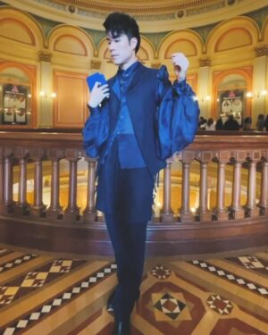 Eugene Lee Yang Instagram - I’m overjoyed to have been honored by the @calgbt Caucus at the CA State Legislature for Pride alongside some incredible LGBTQ+ leaders. 🥹 Thank you to @aimhighgetlow for nominating me and for introducing #ACA5 alongside @scott_wiener to enshrine marriage equality protections in the state constitution. 👏

This humbling recognition is dedicated to all of y’all - my queer family and allies - who have supported me. I’ll continue to fight for the rights of our beautiful, vibrant community while being unapologetically gay. 🏳️‍🌈✊🏳️‍⚧️

Styling by @colinmanderson 
Looks by @queerawang 
Jewelry by @christinebukkehave 
Bag by @luxedujour
Shoes by @alessandrovasiniofficial