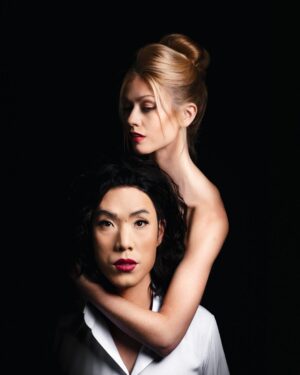Eugene Lee Yang Instagram - “I think about you all the time.”
Beauty & Blood Series: #KillingEve💋
Eve Polastri (Sandra Oh), ft. @kat.mcnamara as Villanelle (Jodie Comer) #Halloween #Eugenoween
Photos by @jdrenes 
Hair & Makeup by @ariannachayleneblean 
Kat’s Hair & Makeup by @marykendallll
