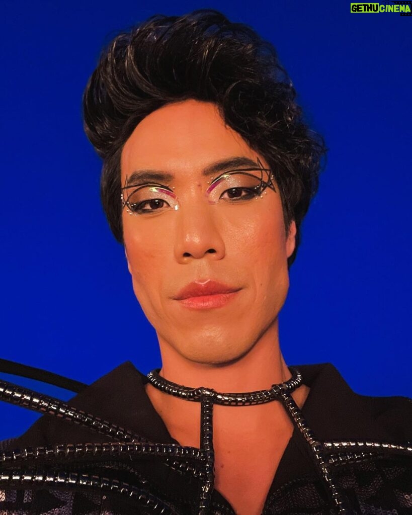 Eugene Lee Yang Instagram - what I’ll wear when I finally visit fire island (the dress code was speedos, pretty sure I nailed it) #pride makeup by @ariannachayleneblean