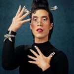 Eugene Lee Yang Instagram - ⛈ dark cloud empress 🕷 #GoldGala✨ @goldhouseco Styling by @colinmanderson Hair by @daviddanggg Makeup by @ariannachayleneblean Wearing @bad_binch_tongtong Face Piece, Nails, & Ear Cuffs by @atavuscouture Clutch by @judithleiberny Bracelet lent from @michelleblackdesign Styling products from @ogx_beauty Photos by @danielseunglee
