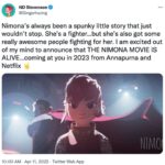 Eugene Lee Yang Instagram - I’m so proud to finally announce I’m voicing a heroic knight alongside @rizahmed and @chloegmoretz in #NIMONA 🦈, the @netflix animated film based on @gingerhazing’s groundbreaking graphic novel. Coming in 2023! 🌈⚔️💞