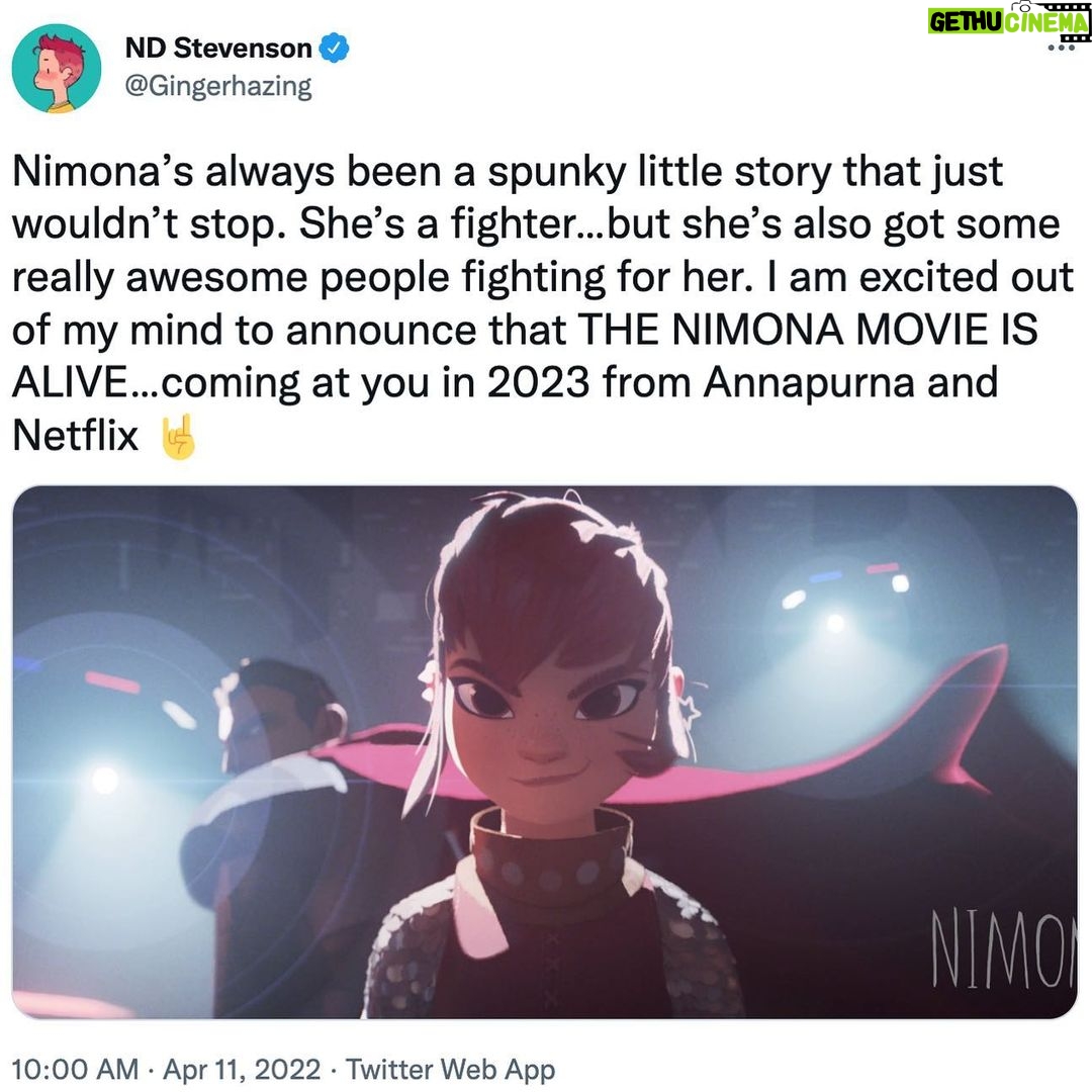 Eugene Lee Yang Instagram - I’m so proud to finally announce I’m voicing a heroic knight alongside @rizahmed and @chloegmoretz in #NIMONA 🦈, the @netflix animated film based on @gingerhazing’s groundbreaking graphic novel. Coming in 2023! 🌈⚔️💞