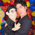 Eugene Lee Yang Instagram - my puppet-themed birthday party was absolutely absurd 😊🥳🤣 custom puppet by @mindovermadison