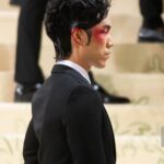 Eugene Lee Yang Instagram – #metgala 
hair by @daviddanggg 
makeup by @vanmakeupnyc 
nails by @sojinails 
necklace by @ericksonbeamon 
vintage tuxedo by @dior @hedislimane 
shoes by @jimmychoo 
special thanks to @derekblasberg @nickbrown @voguemagazine & @metmuseum The Metropolitan Museum of Art, New York