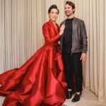 Eugene Lee Yang Instagram - 6’8” (203cm) in @houseofharryhalim 👠 Nothing is effortless: it takes a talented, tireless creative team to orchestrate these fashion moments. Y’all brought a dream to life, and for that, I’m forever grateful. ❤️ #Oscars Custom @waltercollection Styling by @colinmanderson Hair by @daviddanggg Makeup by @ariannachayleneblean Photos by @jdrenes Jewelry by @h.crowne Shoes by @harryhalim Support (emotional) by @matthewjosephmclean