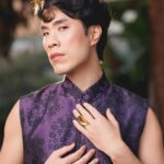 Eugene Lee Yang Instagram - Oscars Nominees Luncheon🪻 #Nimona styling by @colinmanderson hair by @daviddanggg makeup by @ariannachayleneblean suit by @hiromi.asai ear cuffs by @ladygreyjewelry ring & bracelet by @noritamy shoes by @unitednude photos by @jdrenes