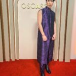 Eugene Lee Yang Instagram - Oscars Nominees Luncheon🪻 #Nimona styling by @colinmanderson hair by @daviddanggg makeup by @ariannachayleneblean suit by @hiromi.asai ear cuffs by @ladygreyjewelry ring & bracelet by @noritamy shoes by @unitednude photos by @jdrenes