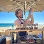 Eugenio Siller Instagram - Mezcalita contest on the beach 🍹 @solazresortloscabos #SolazIsWarmingUp #BeWithUs #OnceInALifetimeHoliday Solaz, A Luxury Collection Resort, Los Cabos