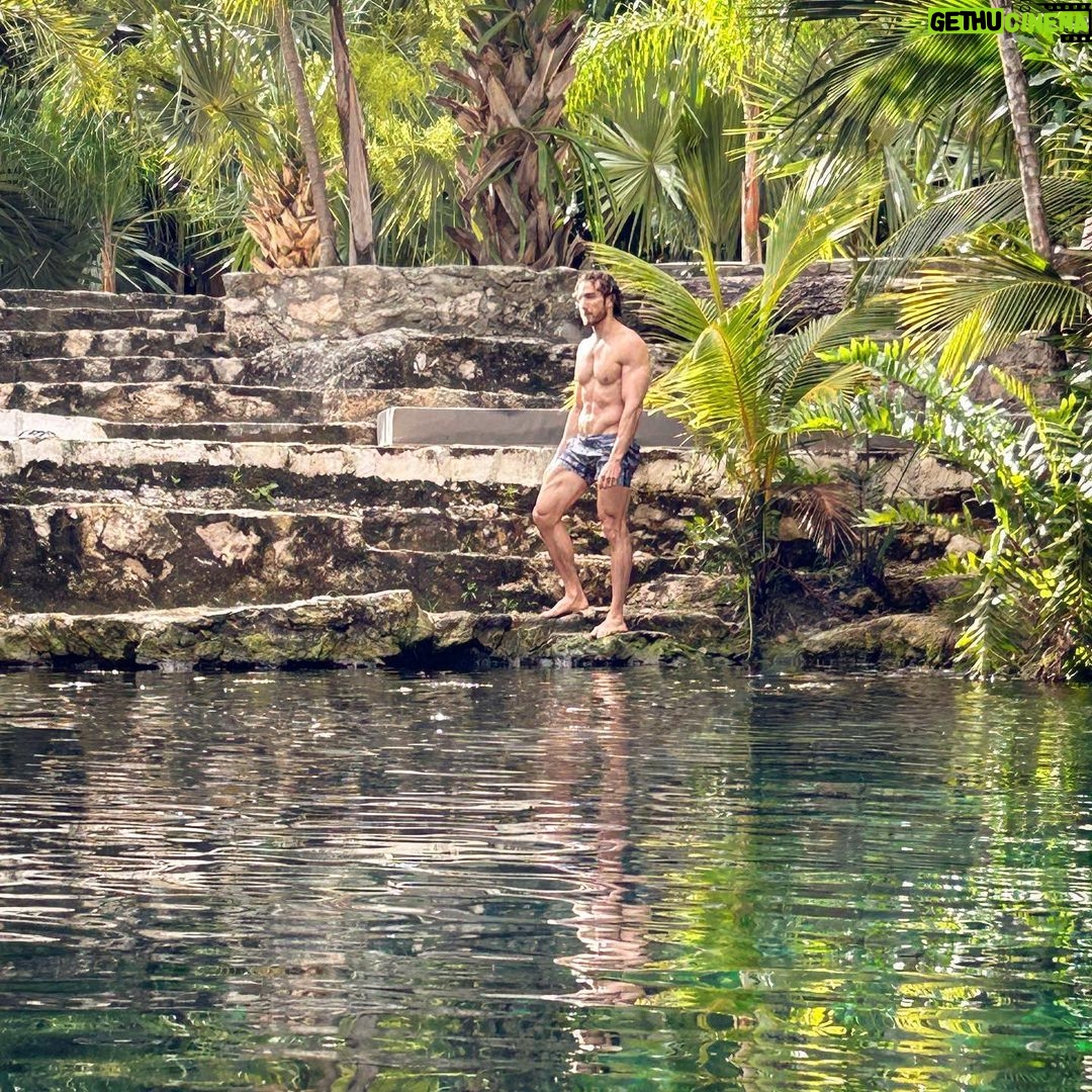 Eugenio Siller Instagram - Chillin’ at the Cenote … Tulum, Quintana Roo