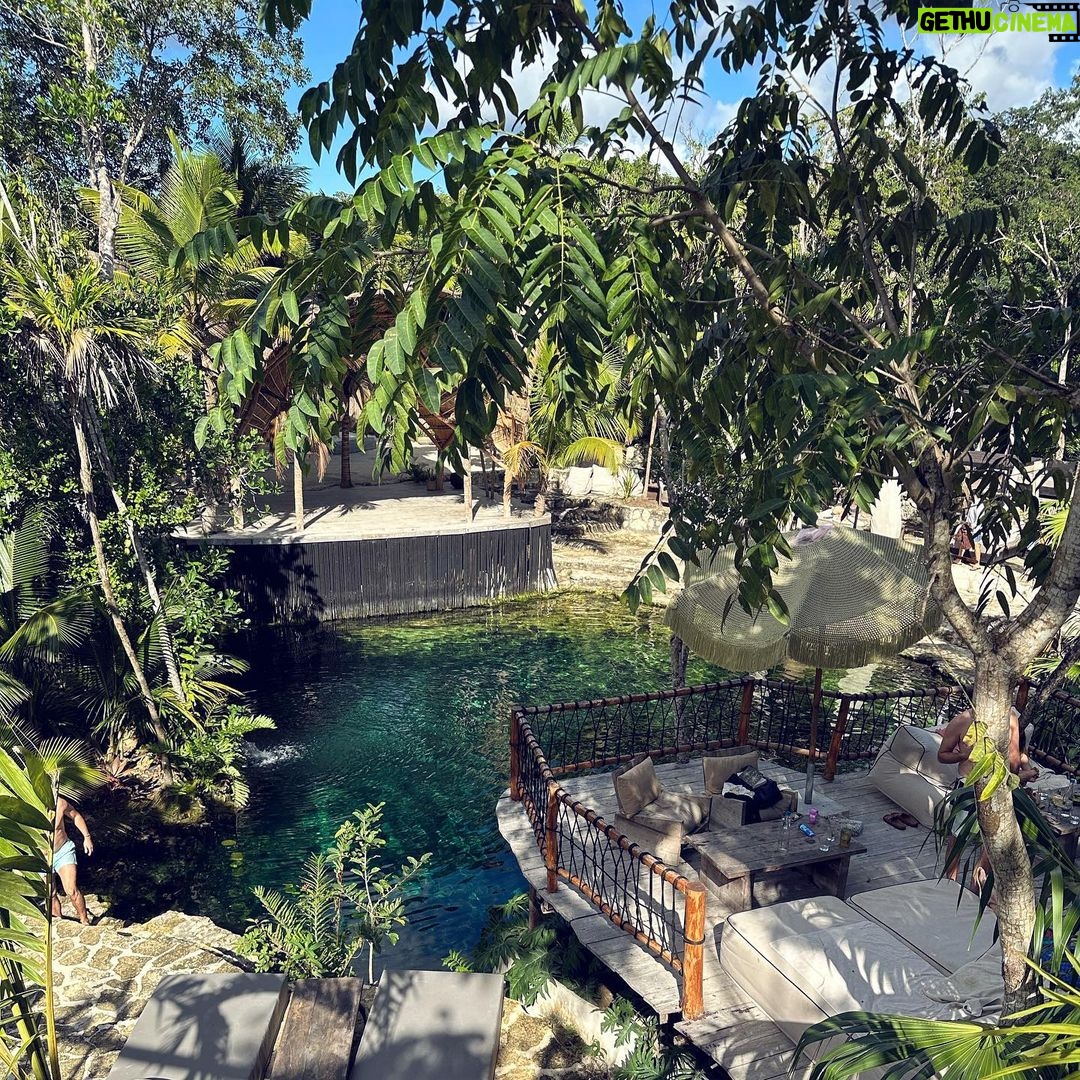 Eugenio Siller Instagram - Chillin’ at the Cenote … Tulum, Quintana Roo