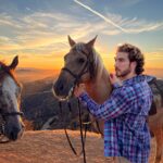Eugenio Siller Instagram - Amazing day with friends and horses … 🐴 ☀️ / Día increíble con amigos y caballos … Hollywood Sign Scenic View
