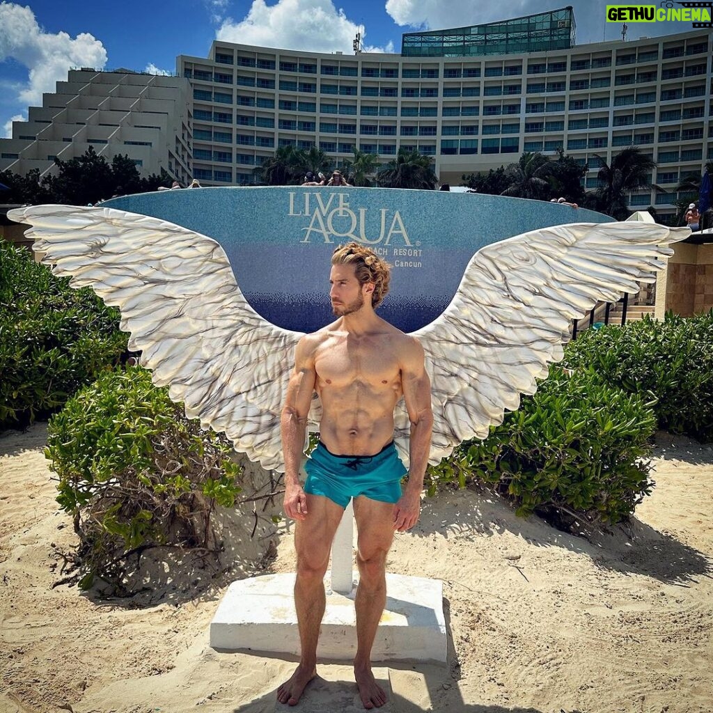 Eugenio Siller Instagram - UNTIL YOU SPREAD YOUR WINGS, YOU WILL HAVE NO IDEA HOW FAR YOU CAN FLY. @liveaquacancun #aqualover #aquacancun Live Aqua Beach Resort Cancun