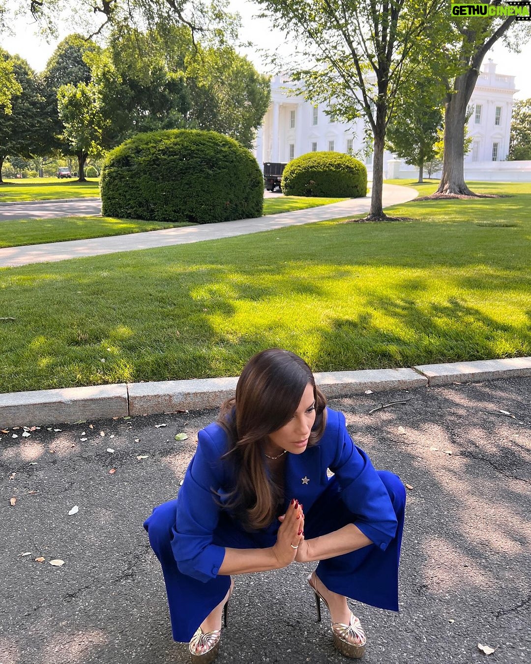 Eva Longoria Instagram - 2023 unseen moments 😝 1. In Schiaparelli 2. Gotta always make a DQ stop 3. Back exercises on the front lawn 4. @kenpaves can explain 5. Wine for dinner 6. Got to press play on my movie! 7. Yes, that’s me getting my hair done in the car 8. Hard at work or hardly working? 9. My love! 10. *adds truck driver to resume*