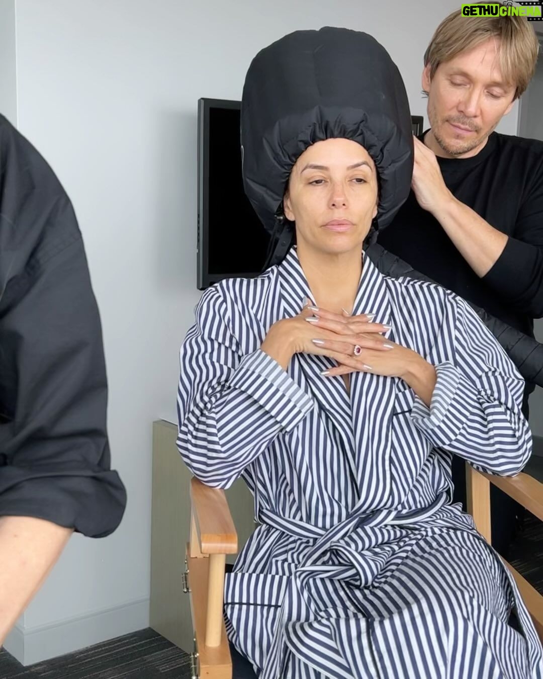 Eva Longoria Instagram - 2023 unseen moments 😝 1. In Schiaparelli 2. Gotta always make a DQ stop 3. Back exercises on the front lawn 4. @kenpaves can explain 5. Wine for dinner 6. Got to press play on my movie! 7. Yes, that’s me getting my hair done in the car 8. Hard at work or hardly working? 9. My love! 10. *adds truck driver to resume*