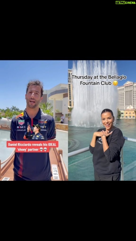 Eva Longoria Instagram - Hey @danielricciardo heard you’re looking to share a shoey… I’ll be in Vegas this Thursday at the @bellagio fountain club for F1 pouring up @casadelsoltequila. You, me, shoey’s? 👀