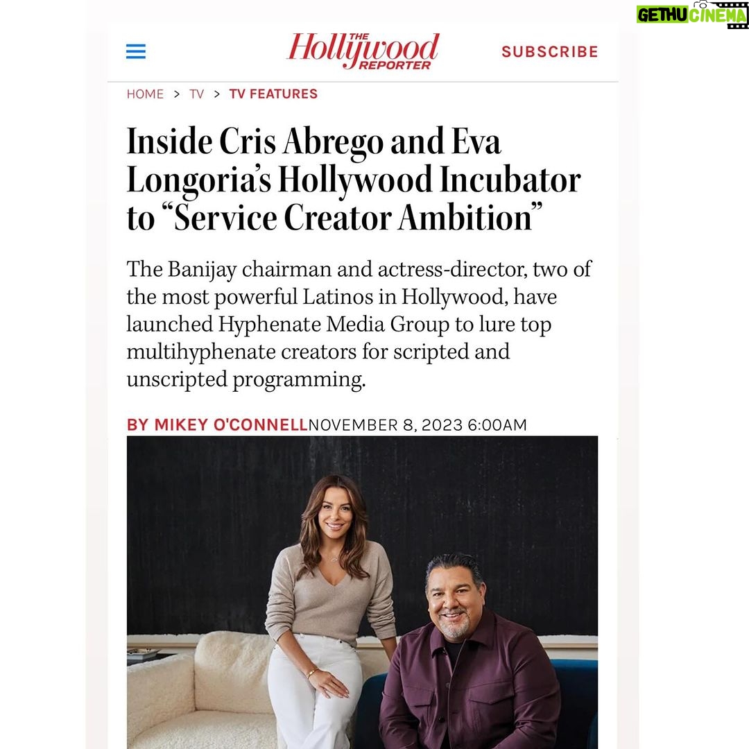 Eva Longoria Instagram - So proud to begin this journey with my dear friend and collaborator Cris Abrego. We will be the change this industry needs!! 💪🏽 @hyphenatemediagroup