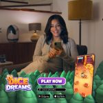 Eva Longoria Instagram - Ever dreamt of plotting epic attacks on your friends or swiping some coins from your neighbors? 🎲💰 Dive into the enchanting world of Dice Dreams, where you’ll join Bob on a quest to restore his kingdom and show your friends who’s boss! 🏰✨ #Dicedreams #StealTheShow @dicedreams_official #dicedreamspartner