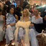 Eva Marcille Instagram - Thank you @tiffanybrowndesigns what a beautiful collection Queen Congratulations! What a pleasure is was to meet @alexisgfloyd and see my @officialkarenhuger 🌻 #NYFW