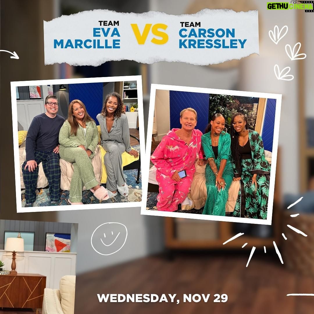 Eva Marcille Instagram - This week on #Pictionary! We've got Carson Kressley and Eva Marcille in the house! ✏️ Don't miss NEW episodes every weekday! PictionaryOnTV.com for local listings 📺️ Los Angeles, California