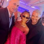Eva Marcille Instagram - It was a reunion of epic proportions✨ The @nigelbarker and The @mrjaymanuel at the beautiful @pamellaroland show for #NYFW 🌻