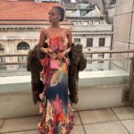 Eva Marcille Instagram - Being someone that loves flowers I thought today I’d be a flower💐. Thank you @badgleymischka #nyfw