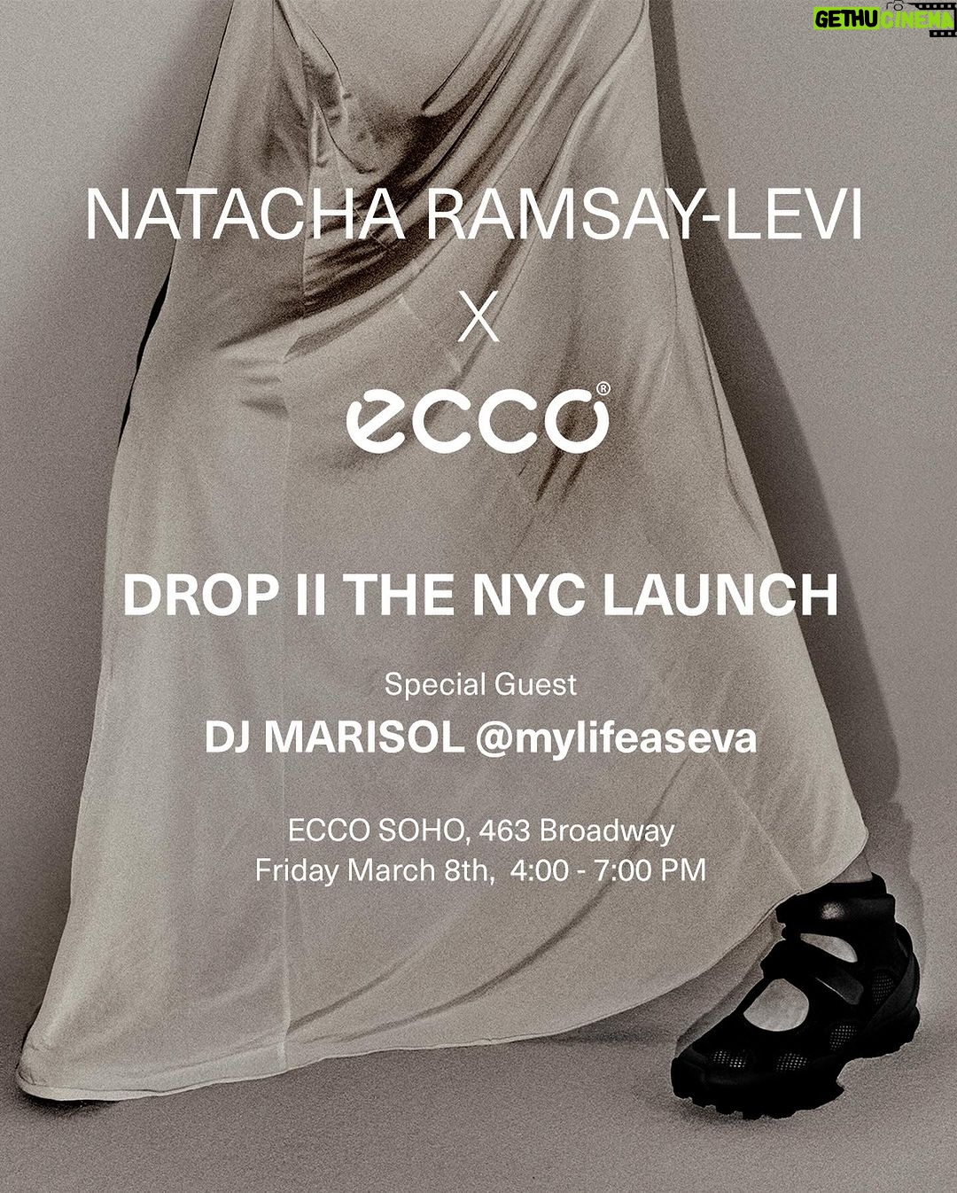 Eva Marisol Gutowski Instagram - This Friday Iβll be hosting and DJing the launch of the latest Natacha Ramsay-Levi x @ecco collab! Come by ECCO SOHO at 463 Broadway from 4-7 for cute shoes and all the vibes π§π
π½ #ECCO #eccobiom New York, New York