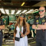 Eve Instagram - #photodump #f1weekend thanku @astonmartinf1 for having us 🏎️🏁 #babysfirstrace