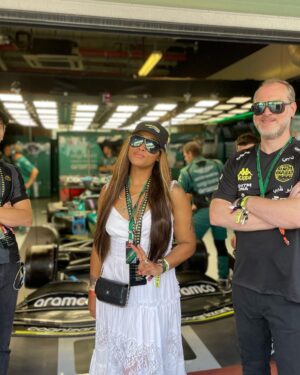 Eve Instagram - #photodump #f1weekend thanku @astonmartinf1 for having us 🏎️🏁 #babysfirstrace