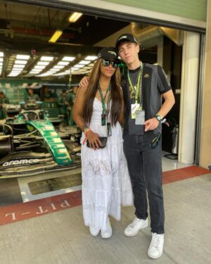 Eve Instagram - #photodump #f1weekend thanku @astonmartinf1 for having us 🏎️🏁 #babysfirstrace