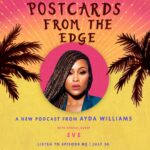 Eve Instagram - Catch me on @aydafieldwilliams podcast ‘Postcards From The Edge’ where we talk about being Americans living in London and the differences between them both! Loved catching up @aydafieldwilliams 💖