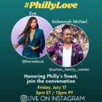 Eve Instagram - Hey guys, make sure you join me for #phillylove #iglive when I speak with an amazing #therapist from the @oshun_family_center Ms. Saleemah McNeil as we discuss #mentalhealth and #takingcareofourselves @keishasenter