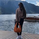 Eve Instagram - I think #lakecomo is my new favourite place @mrgumball3000 💋🖤 Lake Como, Italy